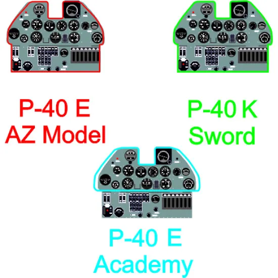 Yahu Model Yma7214 1/72 P-40 E For Az Model Accessories For Aircraft