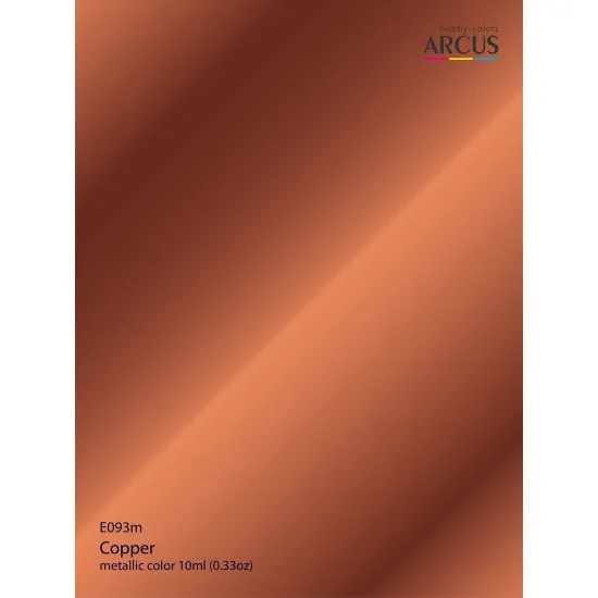 Arcus 093 Enamel Paint Metallic Color Copper 10ml