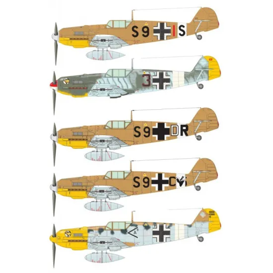 Hgw 103201 1/32 Messerschmitt Bf 109e-7 Trop German Aircraft Plastic Model Kit