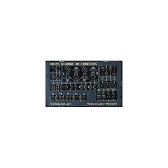 Hgw 132002 1/32 Textile Seat Belts For Messerschmitt Bf 109f/G/K Hasegawa Revell