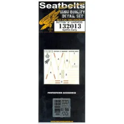 Hgw 132013 1/32 Textile Seat Belts For Spitfire Early 2 Sets For Tamiya