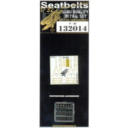Hgw 132014 1/32 Textile Seat Belts For Curtiss P-40 Warhawk / Kittyhawk 2 Sets