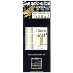 Hgw 132053 1/32 Textile Seatbelts For Us Fighters 2 Sets Wwii Era