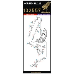 Hgw 132557 1/32 Seatbelts For Horten Ho 229 Pre-cut Laser Orlon Zoukei-mura