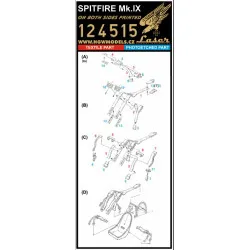 Hgw 124515 1/24 Seatbelts For Spitfire Mk Ix Pre-cut Laser For Airfix