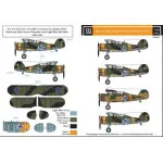 Sbs D48008 1/48 Gloster Gladiator In Finnish Service Ww Ii For Roden Merit Decal Model