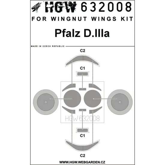 Hgw 132050 1/32 Pfalz D Iii / D Iiia Super Detail Set For Wingnut Wings