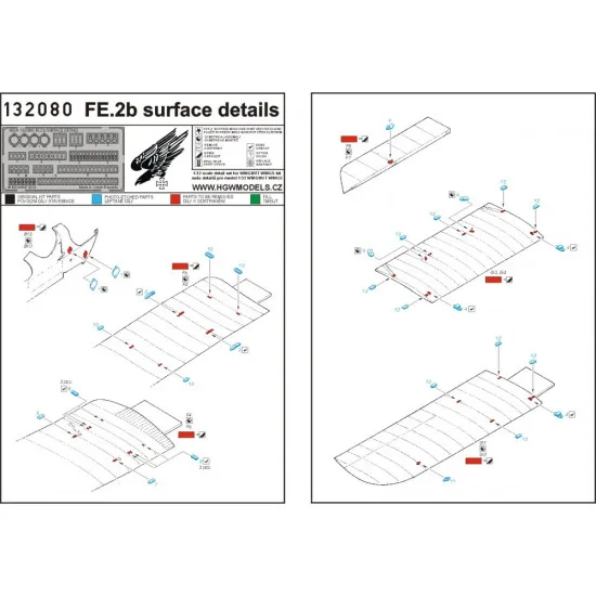 Hgw 132092 1/32 Fe 2b Super Detail Set For Wingnut Wings