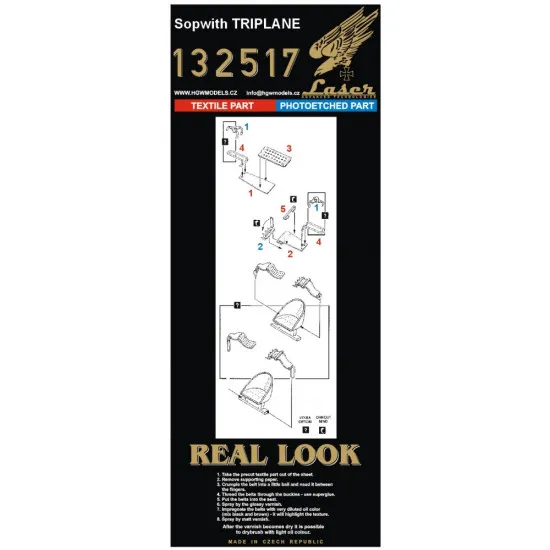 Hgw 132106 1/32 Sopwith Triplane Super Detail Set For Wingnut Wings