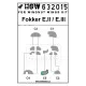 Hgw 132107 1/32 Fokker E Ii / E Iii Super Detail Set For Wingnut Wings