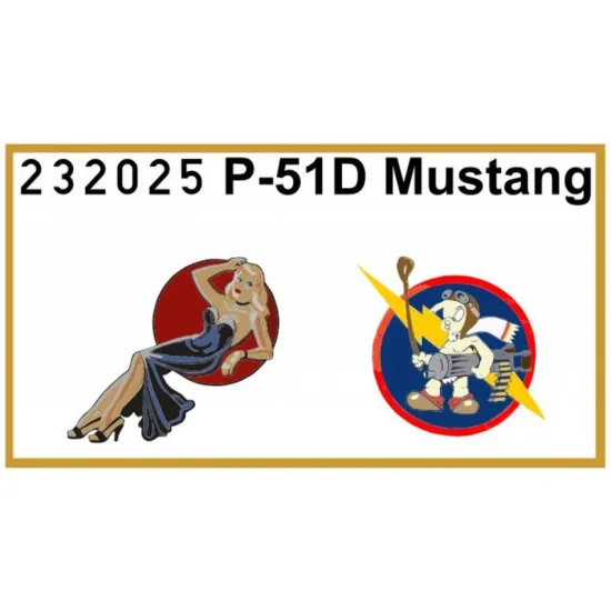 Hgw 232025 1/32 Decal For P-51d/K Mustang For Tamiya And Revell