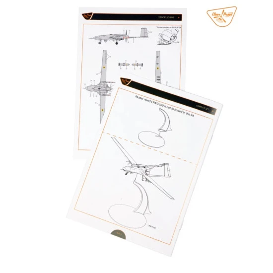 Clear Prop 4810 1/48 Bayraktar Tb 2 Uav Ukrainian Navy Plastic Model Kit