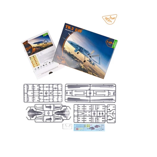 Clear Prop 4810 1/48 Bayraktar Tb 2 Uav Ukrainian Navy Plastic Model Kit