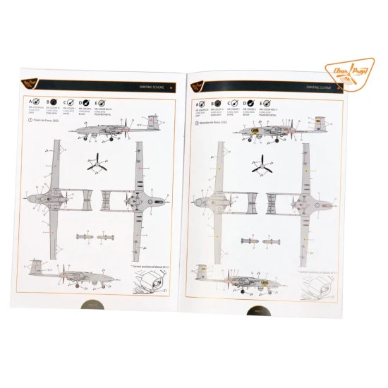 Clear Prop 72037 1/72 Bayraktar Tb 2 Uav In Polish Service Plastic Model Aircraft