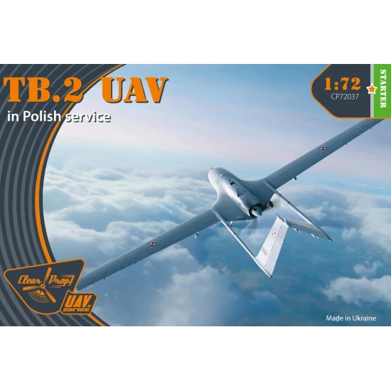 Clear Prop 72037 1/72 Bayraktar Tb 2 Uav In Polish Service Plastic Model Aircraft