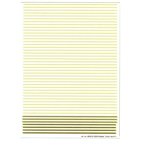 Hgw 481010 1/48 Longitudinal Stitches German Aircraft Rib Tapes Wwi 360 Cm