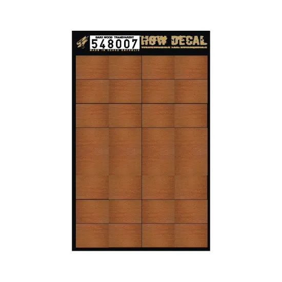 Hgw 548007 1/48 Dark Wood Transparent 32 Pc 41 X 30 Mm