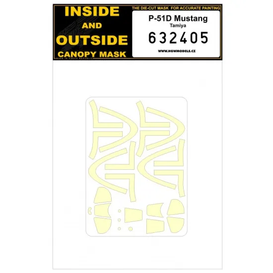 Hgw 632405 1/32 Mask For P-51d Mustang Tamiya Accessories For Aircraft