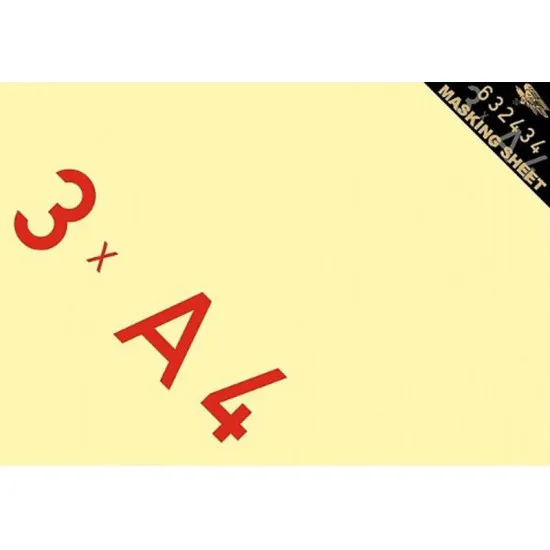 Hgw 632434 1/32 Masking Sheets 3 X A4 Accessories Aircraft