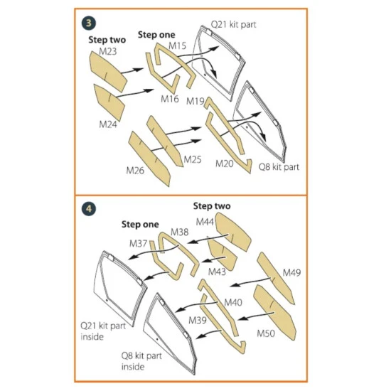 Clear Prop 35003 1/35 Ah 64d E Apache Painting Mask On Yellow Kabuki Paper For Takom Kit