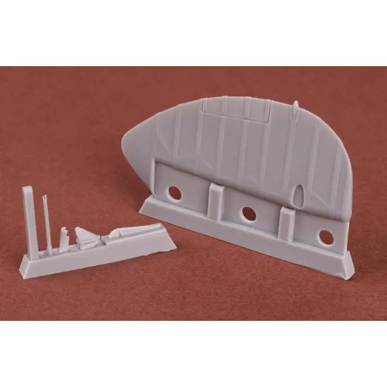 Sbs Buc-24010 1/24 Supermarine Spitfire Seafire Broad Chord Rudder For Airfix Kit Resin Model