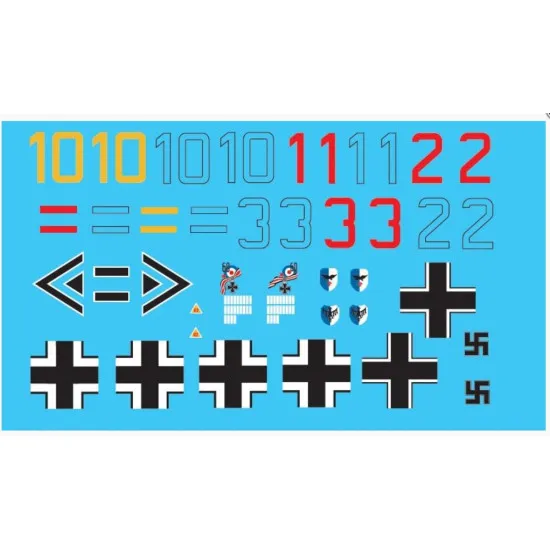 Sbs Buc-72001 1/72 Hispano Ha-1112 M1l Movie Star Decal Sheet Decals Model