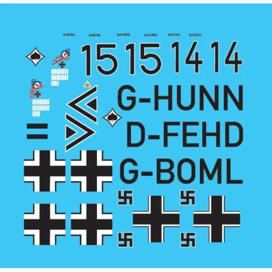 Sbs Buc-72003 1/72 Hispano Ha 1112 M1l Memphis Belle Decals Model