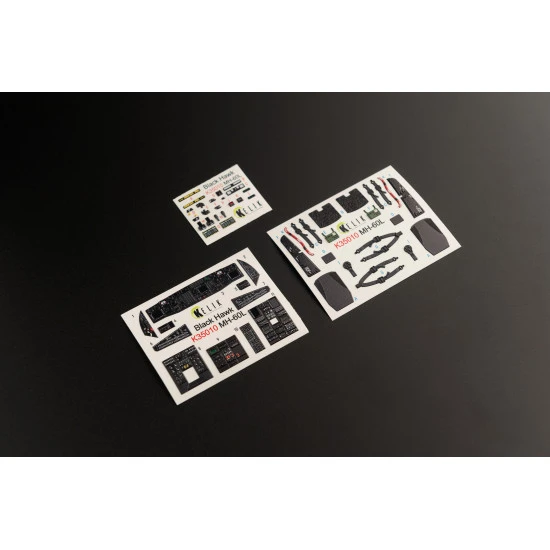 Kelik K35010 1/35 Mh 60l Black Hawk Interior 3d Decals For Kitty Hawk Kit