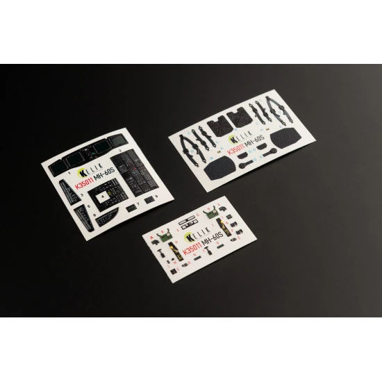 Kelik K35011 1/35 Mh 60s Knight Hawk Interior 3d Decals For Kitty Hawk Kit
