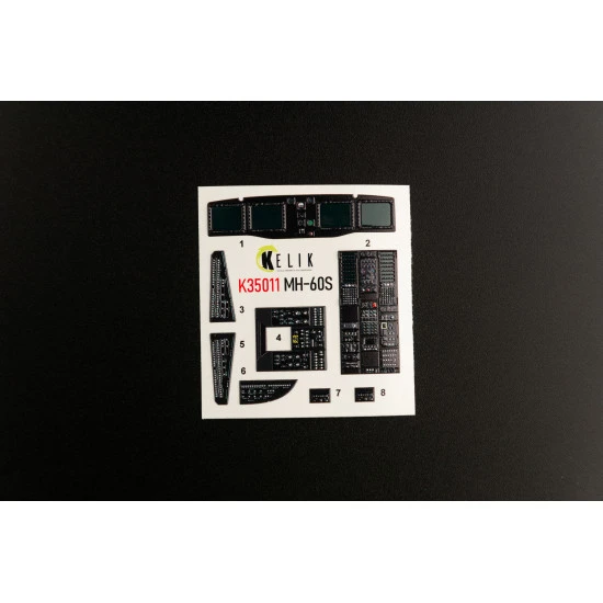 Kelik K35011 1/35 Mh 60s Knight Hawk Interior 3d Decals For Kitty Hawk Kit