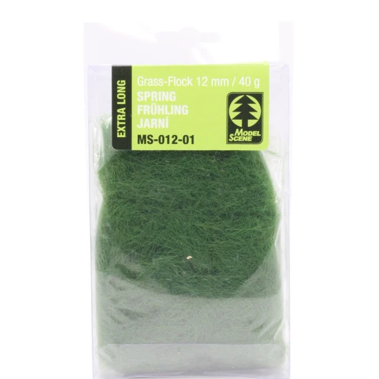 Model Scene 012-01 Grass-flock 12 Mm Spring 40 G Diorama Upgrade Accessories
