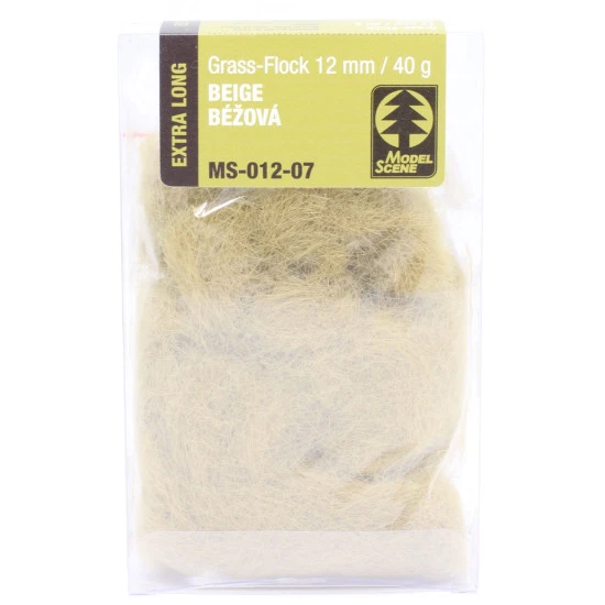 Model Scene 012-07 Grass-flock 12 Mm Beige 40 G Diorama Upgrade Accessories