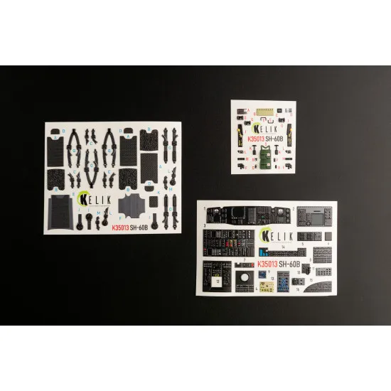 Kelik K35013 1/35 Sh 60b Interior 3d Decals For Kitty Hawk Kit