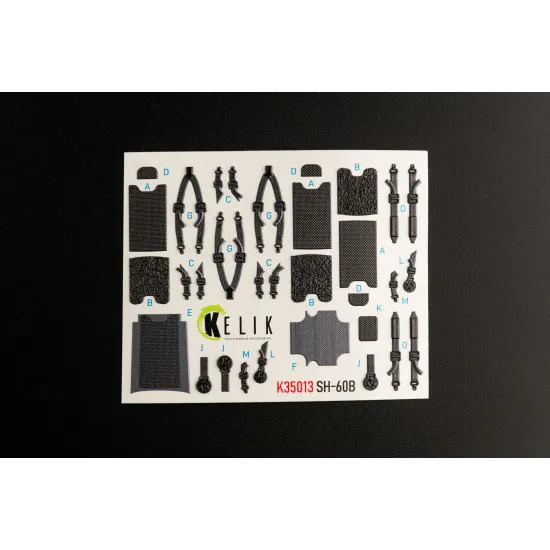 Kelik K35013 1/35 Sh 60b Interior 3d Decals For Kitty Hawk Kit