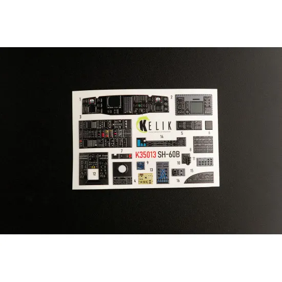 Kelik K35013 1/35 Sh 60b Interior 3d Decals For Kitty Hawk Kit