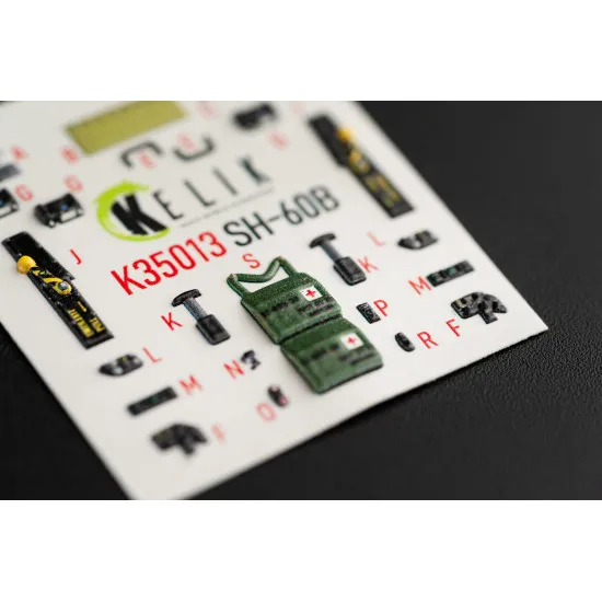 Kelik K35013 1/35 Sh 60b Interior 3d Decals For Kitty Hawk Kit