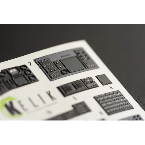Kelik K35013 1/35 Sh 60b Interior 3d Decals For Kitty Hawk Kit