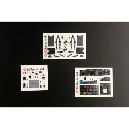 Kelik K35016 1/35 Hh 60h Rescue Hawk Interior 3d Decals For Kitty Hawk Kit