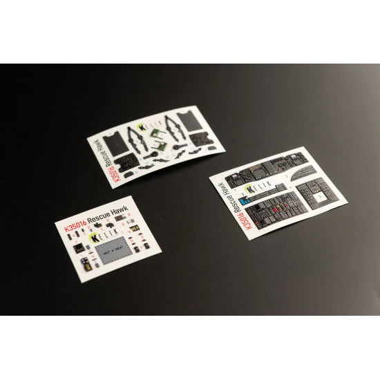 Kelik K35016 1/35 Hh 60h Rescue Hawk Interior 3d Decals For Kitty Hawk Kit