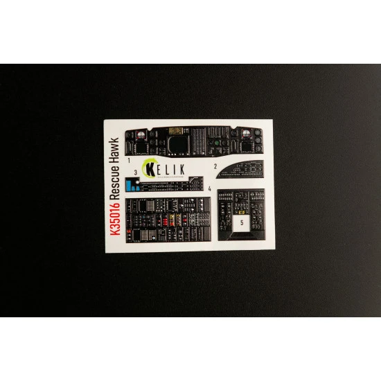Kelik K35016 1/35 Hh 60h Rescue Hawk Interior 3d Decals For Kitty Hawk Kit
