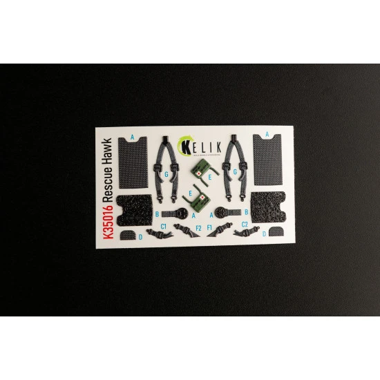 Kelik K35016 1/35 Hh 60h Rescue Hawk Interior 3d Decals For Kitty Hawk Kit