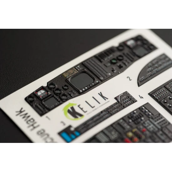 Kelik K35016 1/35 Hh 60h Rescue Hawk Interior 3d Decals For Kitty Hawk Kit