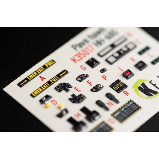 Kelik K35017 1/35 Hh 60g Pave Hawk Interior 3d Decals For Kitty Hawk Kit