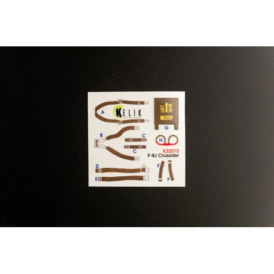 Kelik K32010 1/32 F 8j Crusader Interior 3d Decal For Trumpeter Kit