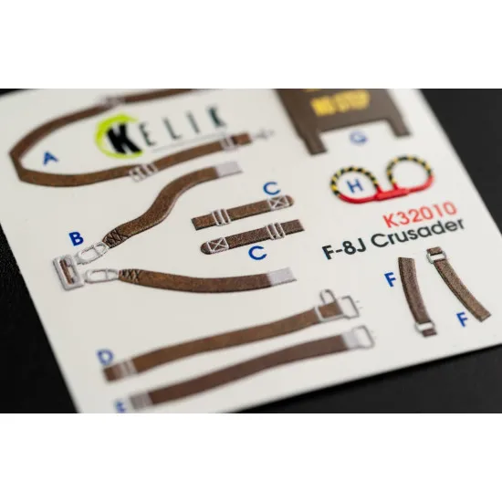 Kelik K32010 1/32 F 8j Crusader Interior 3d Decal For Trumpeter Kit