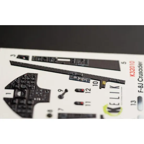 Kelik K32010 1/32 F 8j Crusader Interior 3d Decal For Trumpeter Kit