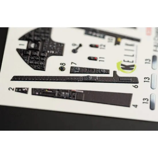 Kelik K32010 1/32 F 8j Crusader Interior 3d Decal For Trumpeter Kit