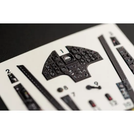 Kelik K32010 1/32 F 8j Crusader Interior 3d Decal For Trumpeter Kit