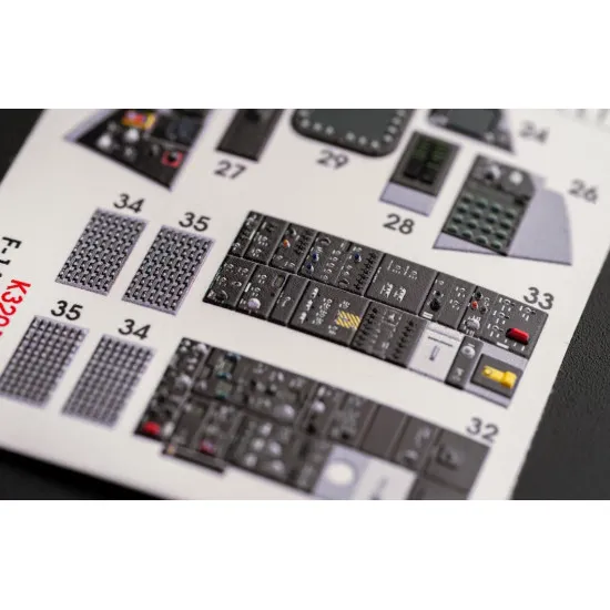 Kelik K32014 1/32 F 14d Super Tomcat Interior 3d Decal For Trumpeter Kit