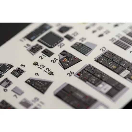 Kelik K48064 1/48 F 14d Tomcat Interior 3d Decals For Amk Kit